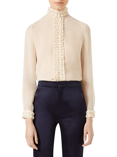 gucci blouse blue|gucci shirt transparent.